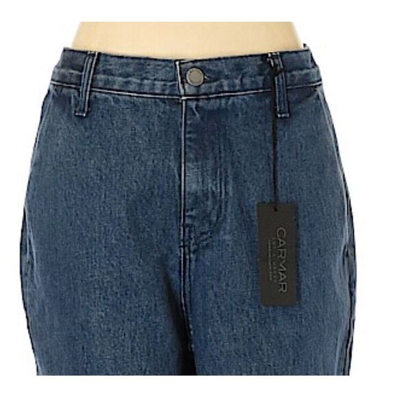 Carmar Womens Aliena Jeans Straight Leg Size 26 High Rise Jogger Cuffs NEW - Picture 4 of 8